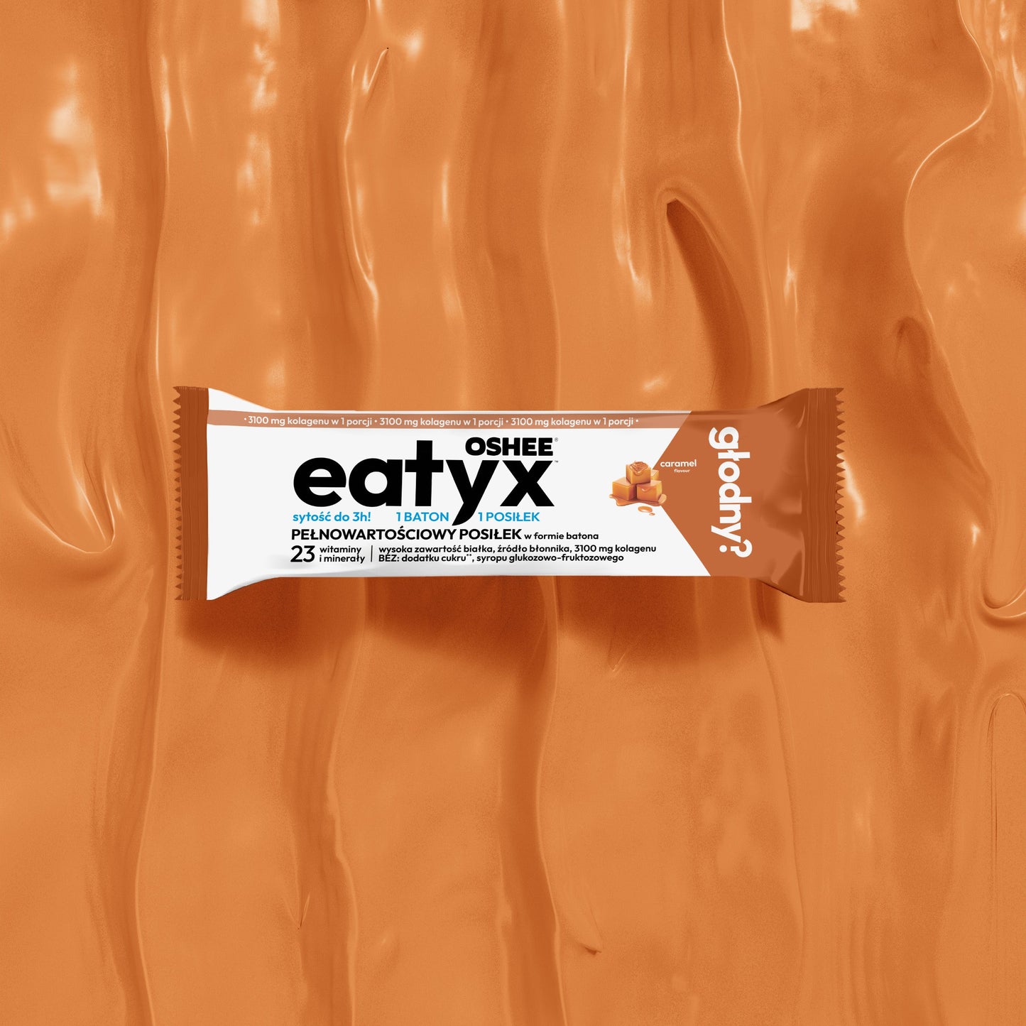 eatyx PEŁNOWARTOŚCIOWY POSIŁEK W FORMIE BATONA KARMEL 60g