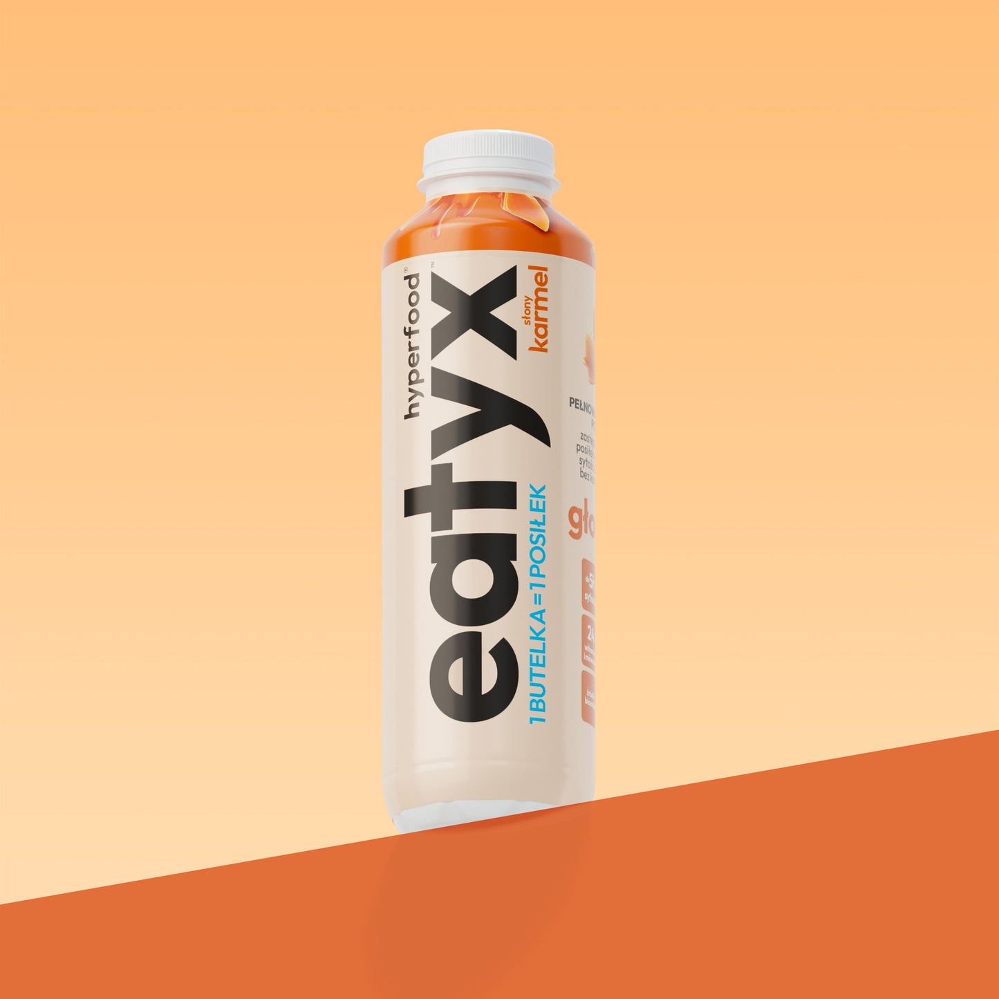 eatyx ZBILANSOWANY PEŁNOWARTOŚCIOWY POSIŁEK GOTOWY DO SPOŻYCIA SŁONY KARMEL 500 ml