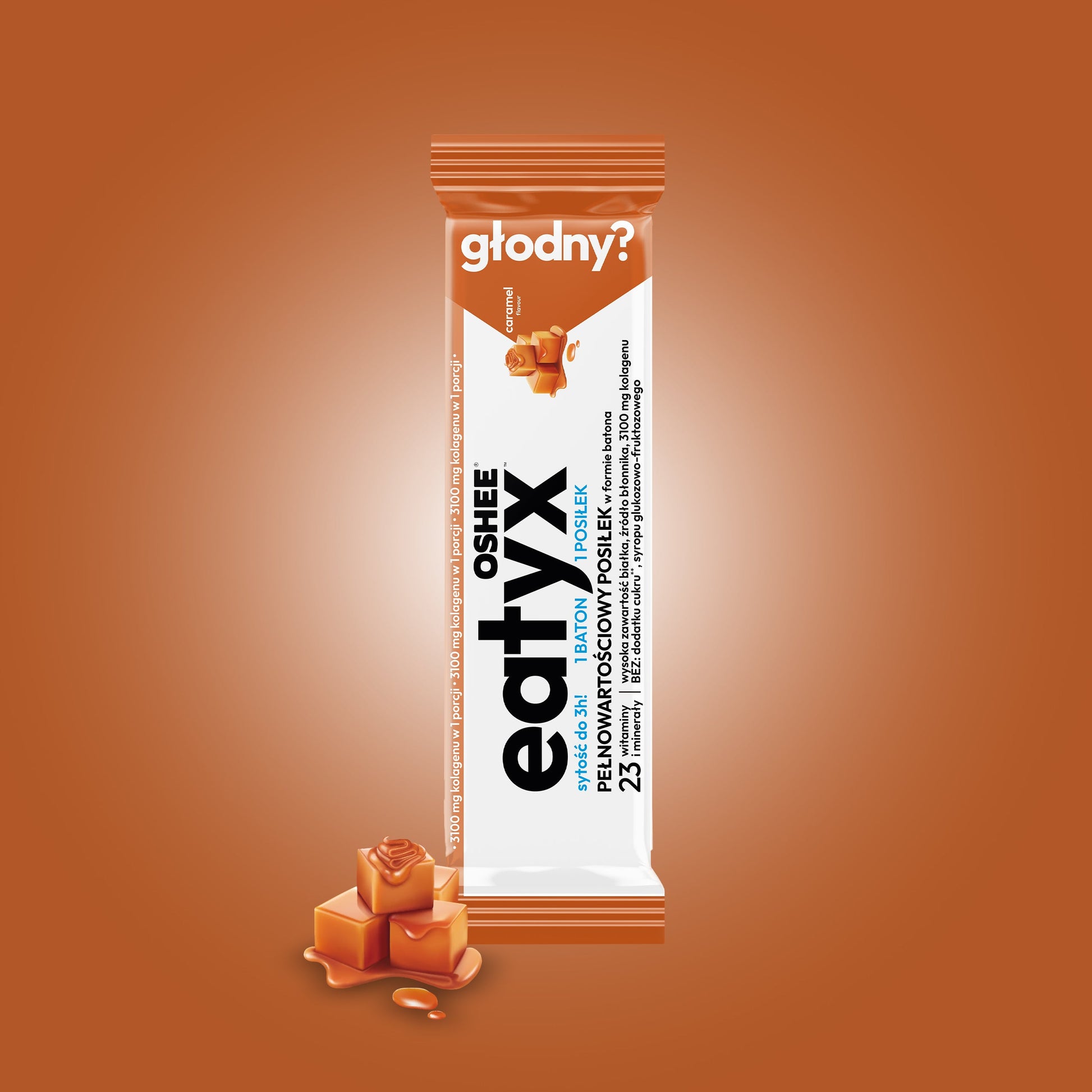 eatyx PEŁNOWARTOŚCIOWY POSIŁEK W FORMIE BATONA KARMEL 60g