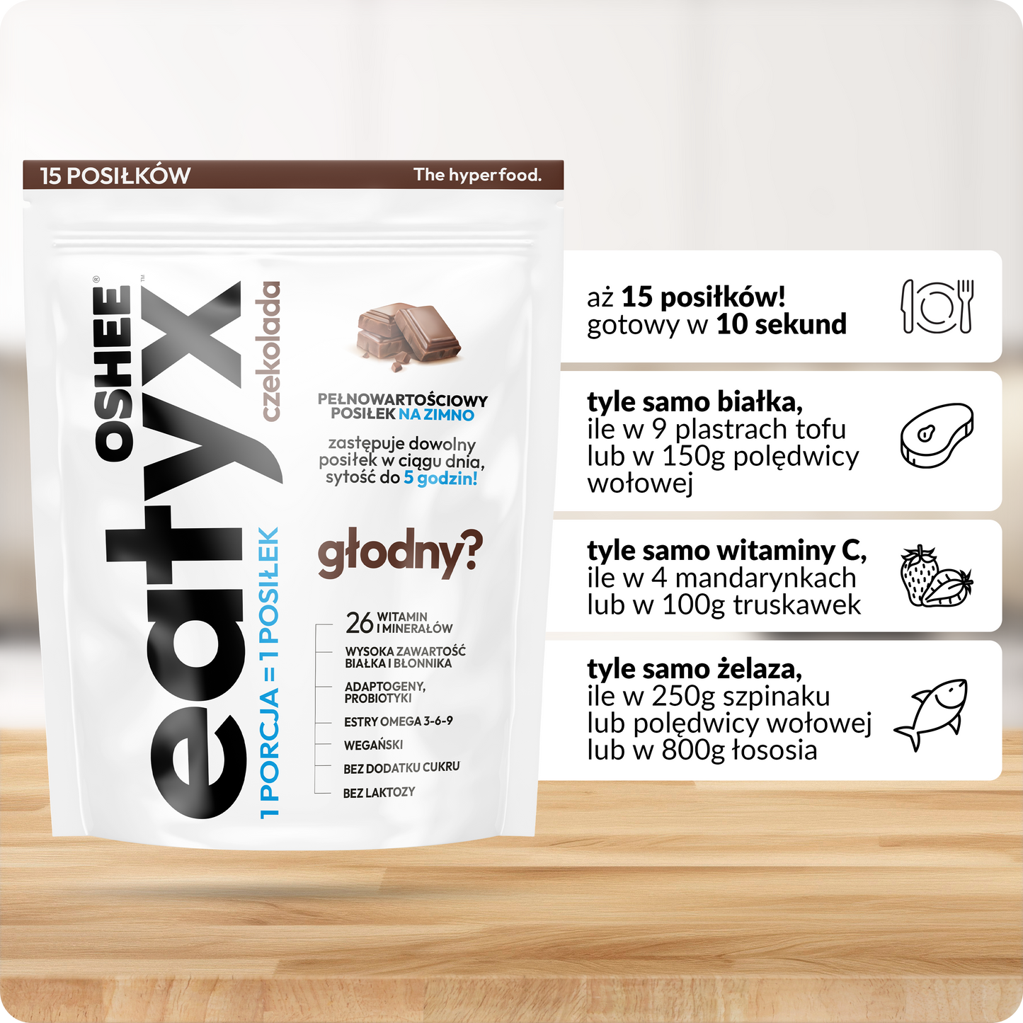 eatyx PEŁNOWARTOŚCIOWY POSIŁEK CZEKOLADA 1350g