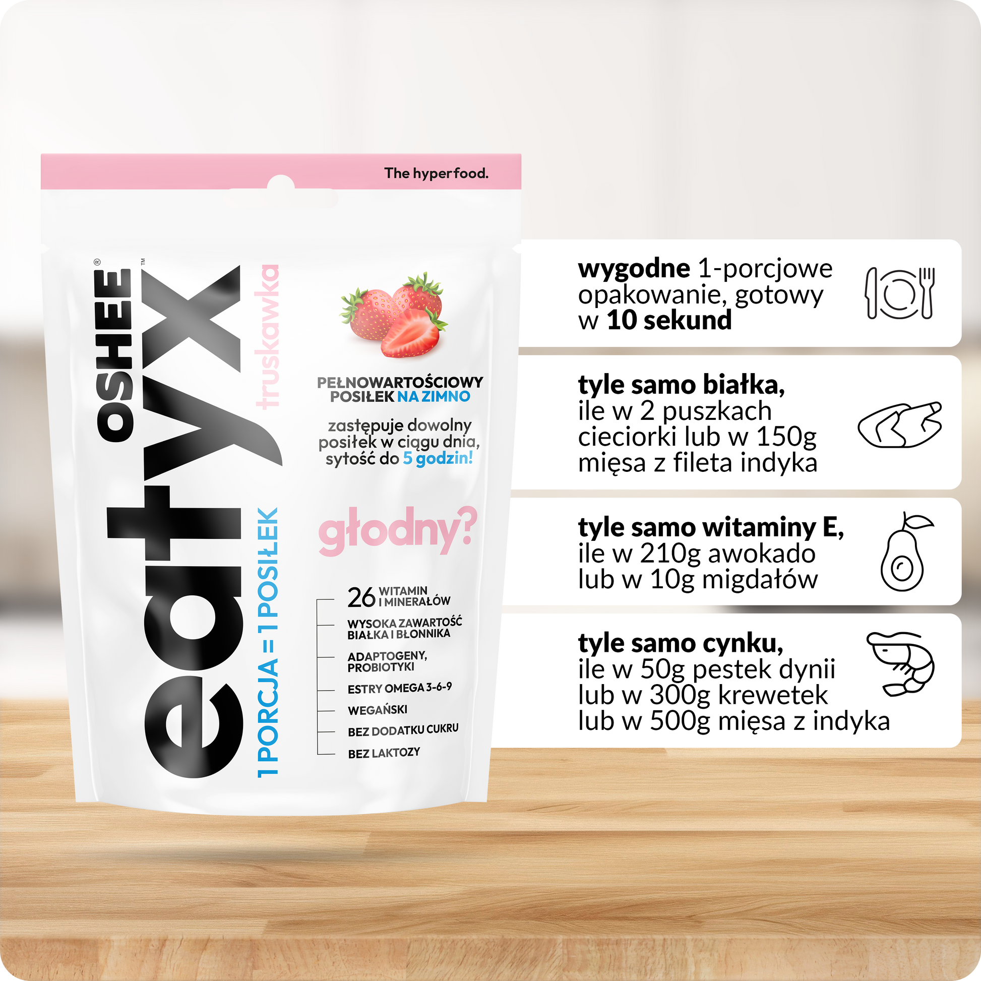 eatyx PEŁNOWARTOŚCIOWY POSIŁEK TRUSKAWKA 90g