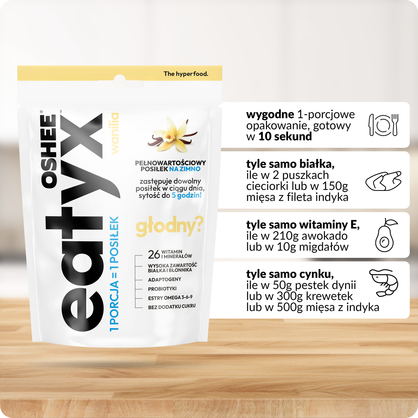 eatyx PEŁNOWARTOŚCIOWY POSIŁEK WANILIA 90g