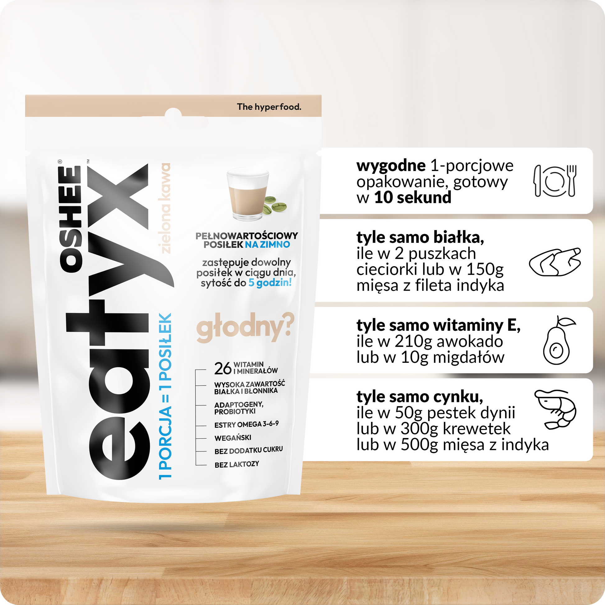 eatyx PEŁNOWARTOŚCIOWY POSIŁEK ZIELONA KAWA 90g